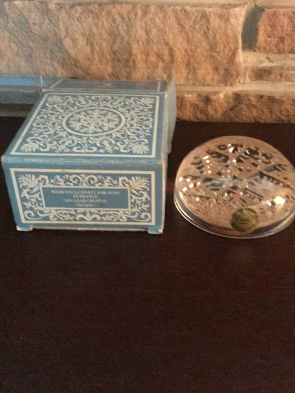 AVON CRYSTAL PAPERWEIGHT